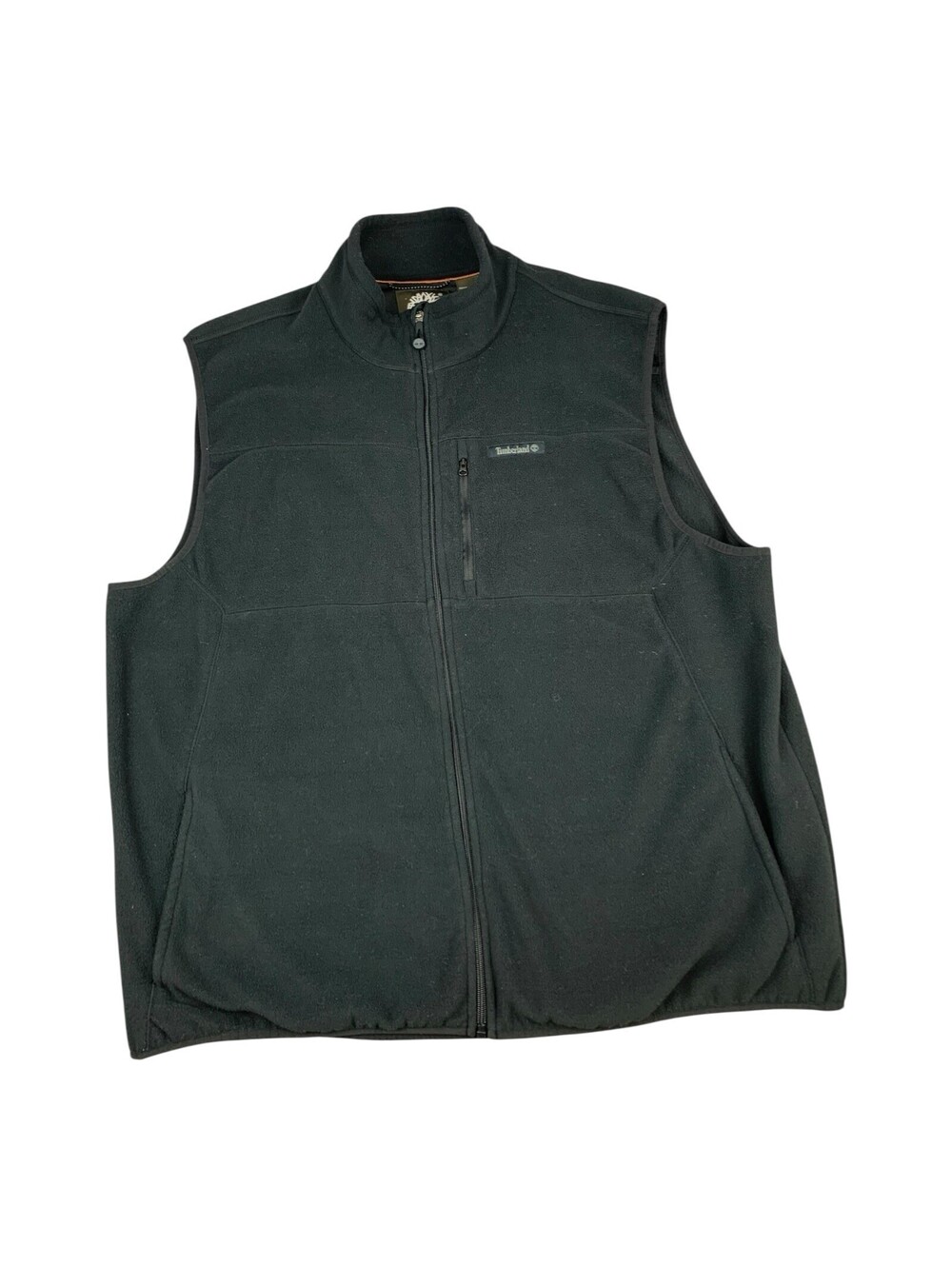 Timberland Men’s Full Zip Fleece Vest Black, Size 2XL